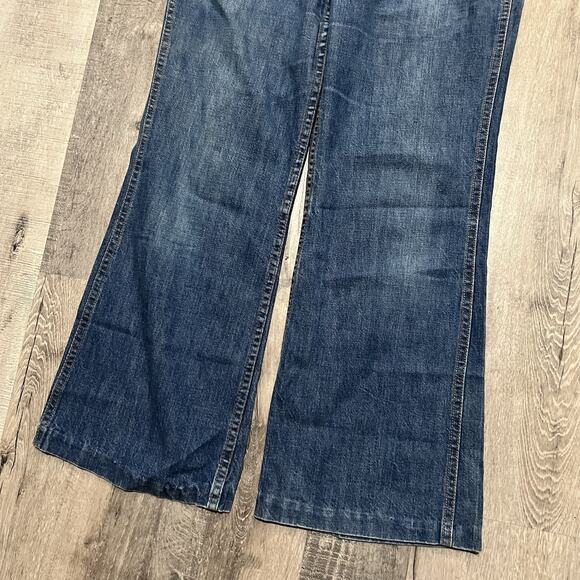 Vtg Big Smith Faded Western Denim Flare Bootcut Scoville Jeans 60s Buckaroo 30" - Picture 4 of 7